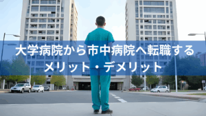 大学病院から市中病院へ転職するメリット・デメリット